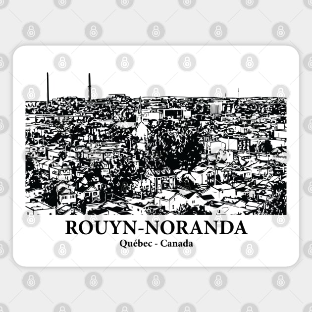 Rouyn-Noranda - Québec Magnet by Lakeric